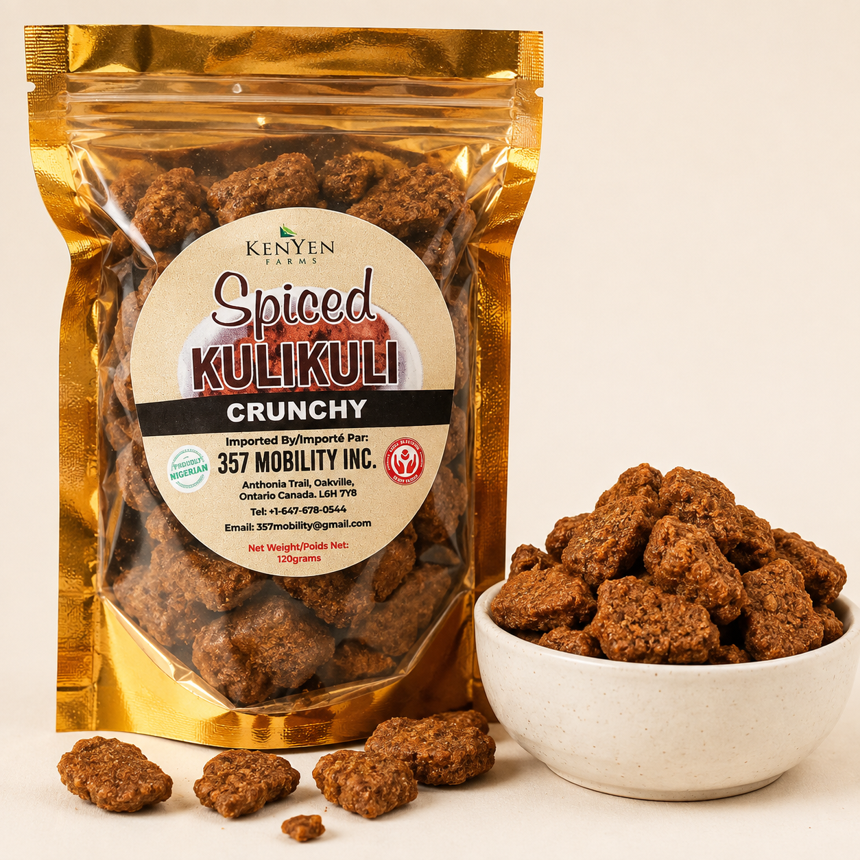 Spiced Kulikuli (Groundnut Snack)