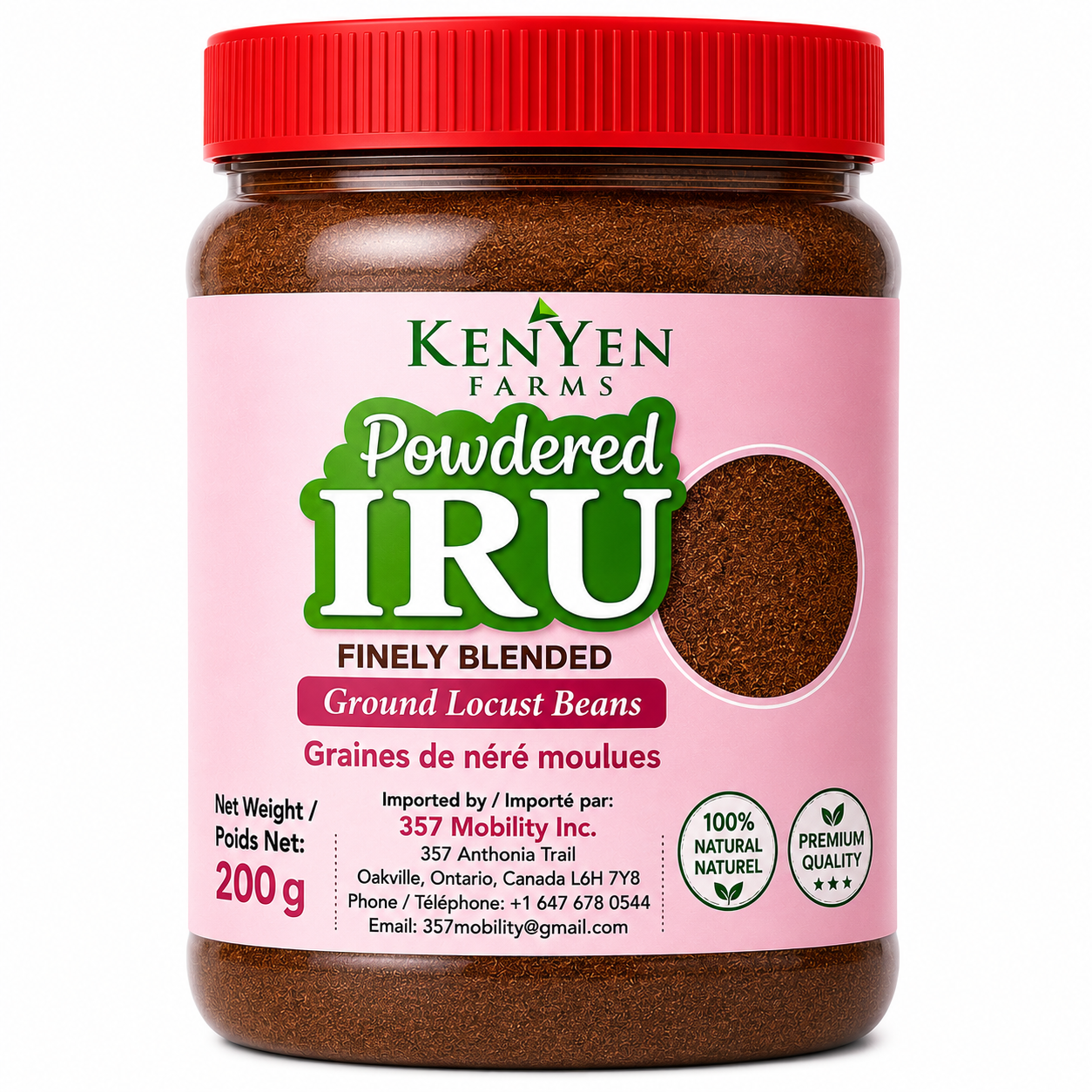 Powdered Iru (Blended Locust Beans)