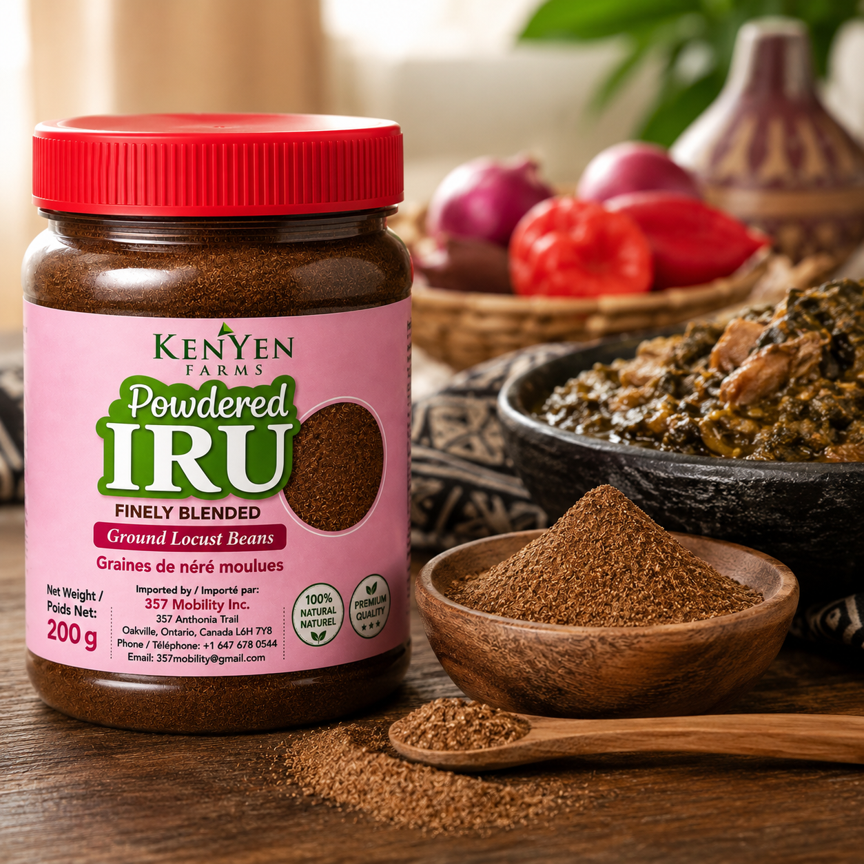 Powdered Iru (Blended Locust Beans)