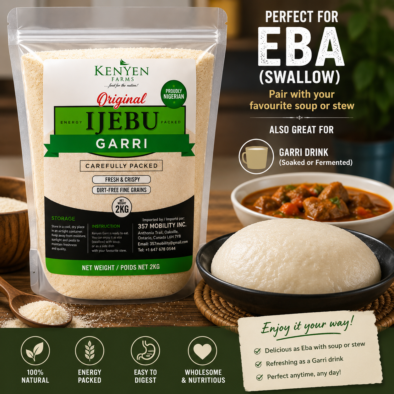 Ijebu Garri (Extra Fine Cassava Flakes)